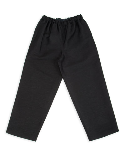 Gorsch One Size Wool Hemp Easy Trousers - Black - Standard & Strange