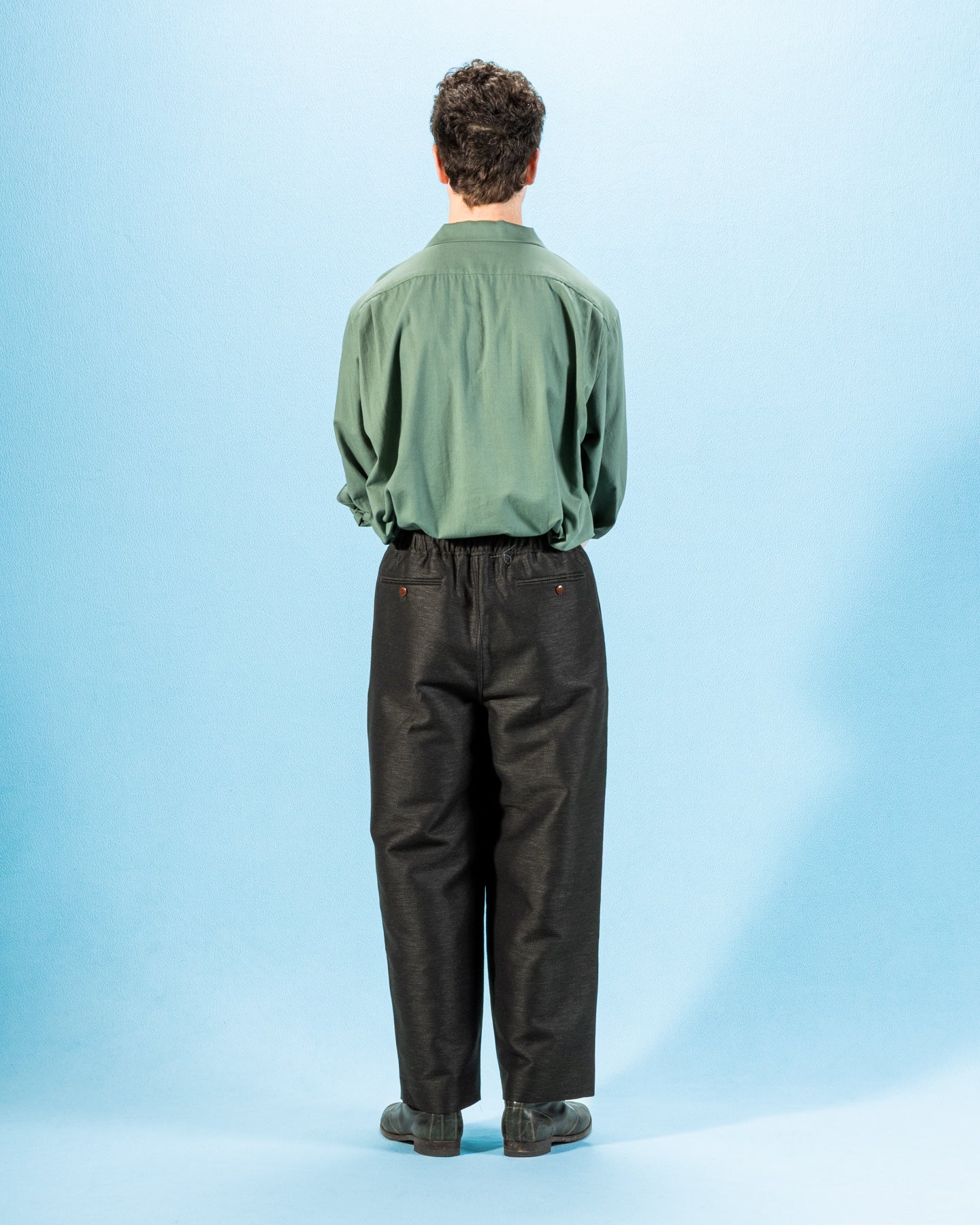 Gorsch One Size Wool Hemp Easy Trousers - Deep Green - Standard & Strange