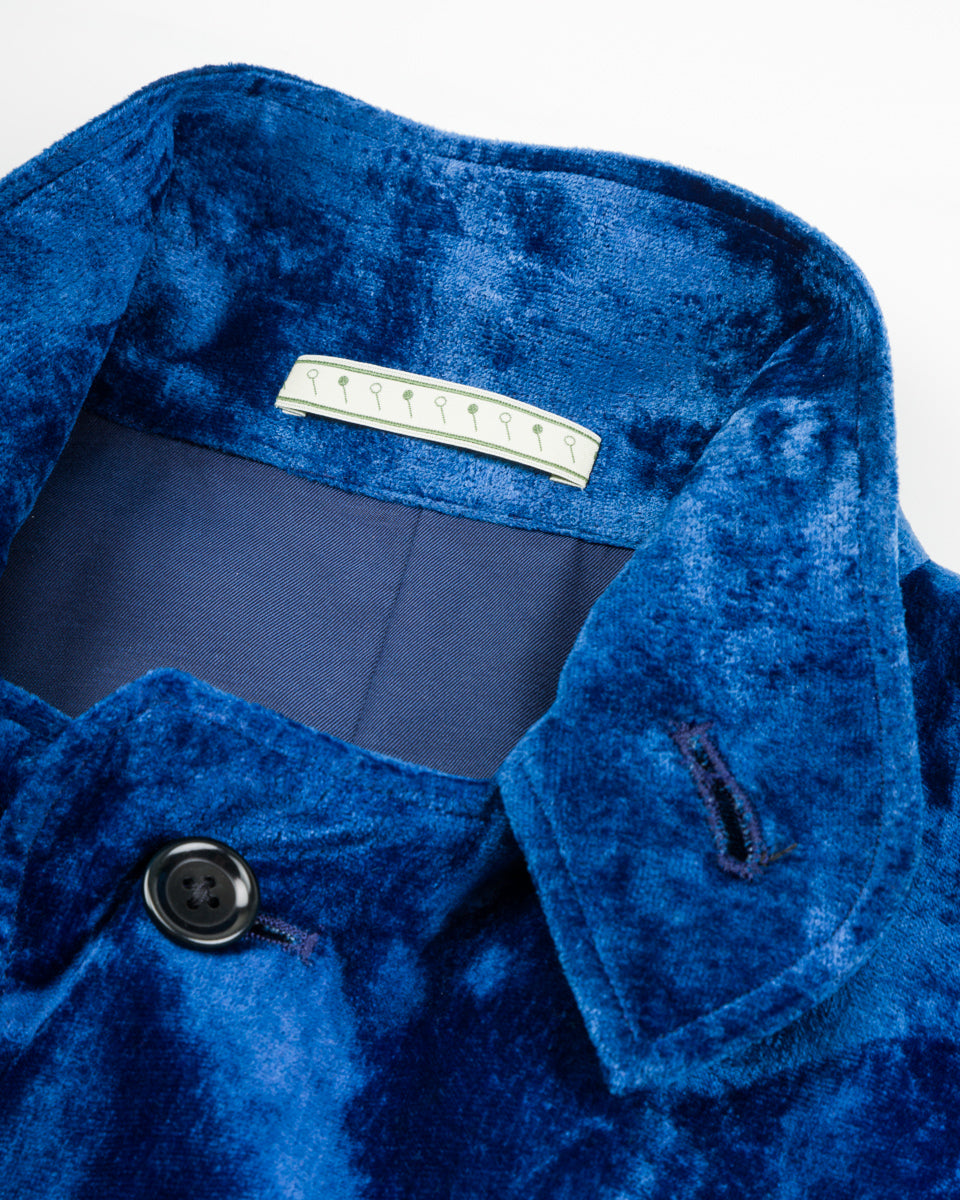 Silk Velvet Blouson - Ryukyu Indigo – Standard & Strange