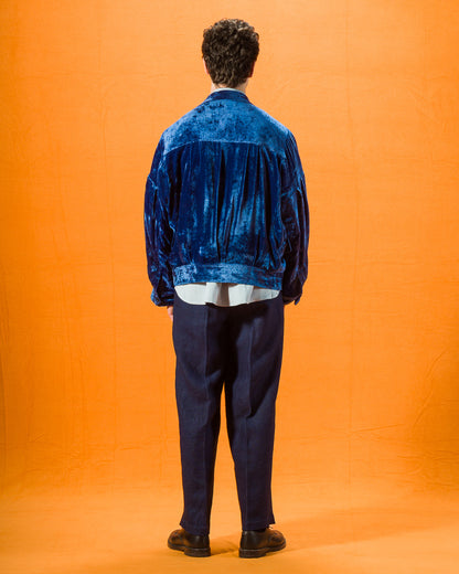 Gorsch Silk Velvet Blouson - Ryukyu Indigo - Standard & Strange