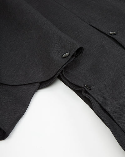 Gorsch Wool Hemp Cape Coat - Black - Standard & Strange