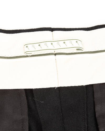 Gorsch Wool Two Tuck Trousers - Black Flannel - Standard & Strange