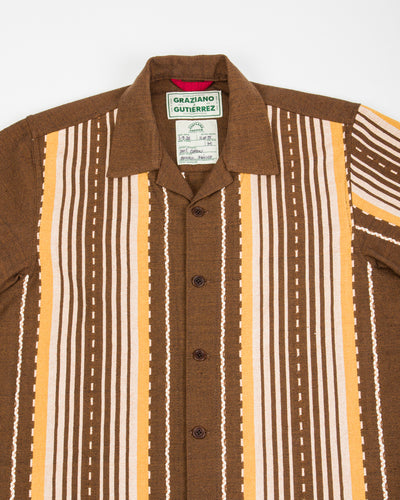 Graziano and Gutiérrez Camp Shirt - Brown / Yellow - Standard & Strange
