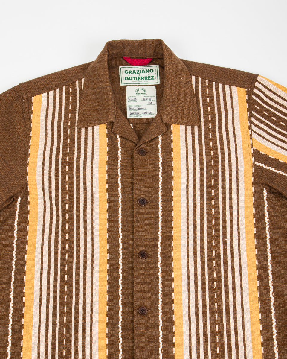 Graziano and Gutiérrez Camp Shirt - Brown / Yellow - Standard & Strange