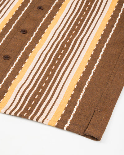 Graziano and Gutiérrez Camp Shirt - Brown / Yellow - Standard & Strange