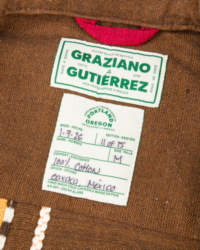 Graziano and Gutiérrez Camp Shirt - Brown / Yellow - Standard & Strange