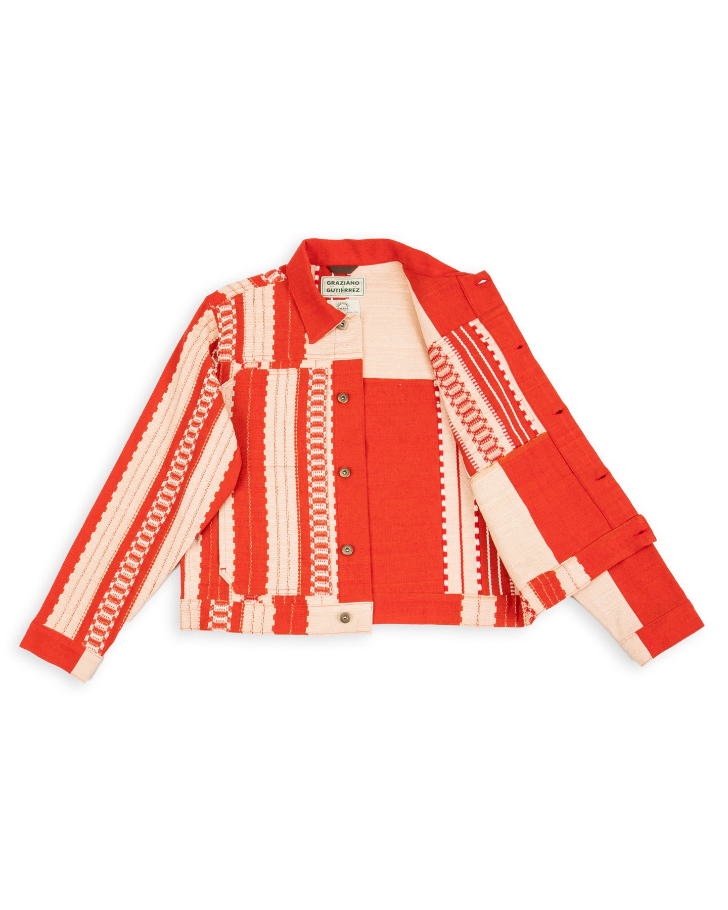 Graziano and Gutiérrez Trucker Jacket - Red Striped - Standard & Strange