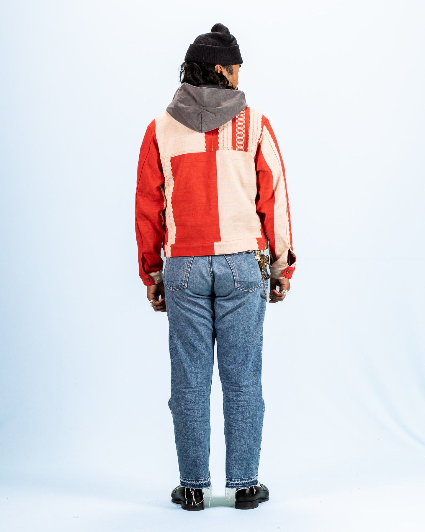 Graziano and Gutiérrez Trucker Jacket - Red Striped - Standard & Strange
