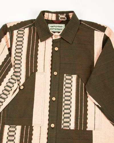 Graziano and Gutiérrez Work-Shirt - Verde Striped - Standard & Strange