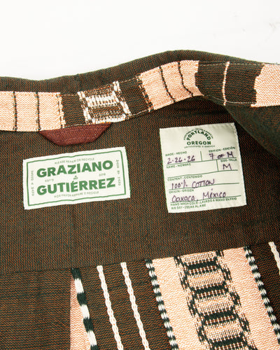 Graziano and Gutiérrez Work-Shirt - Verde Striped - Standard & Strange