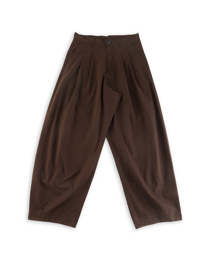 Hansen Andrew Wide Cut Trousers - Coffee Drill - Standard & Strange