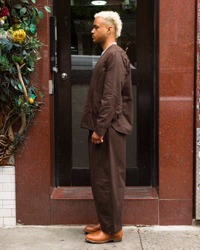 Hansen Andrew Wide Cut Trousers - Coffee Drill - Standard & Strange