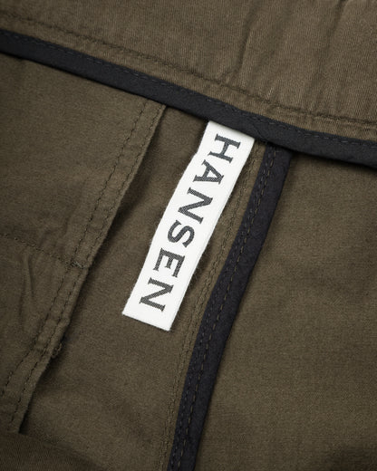 Hansen Benny Super Wide Balloon Trouser - Olive Drill - Standard & Strange