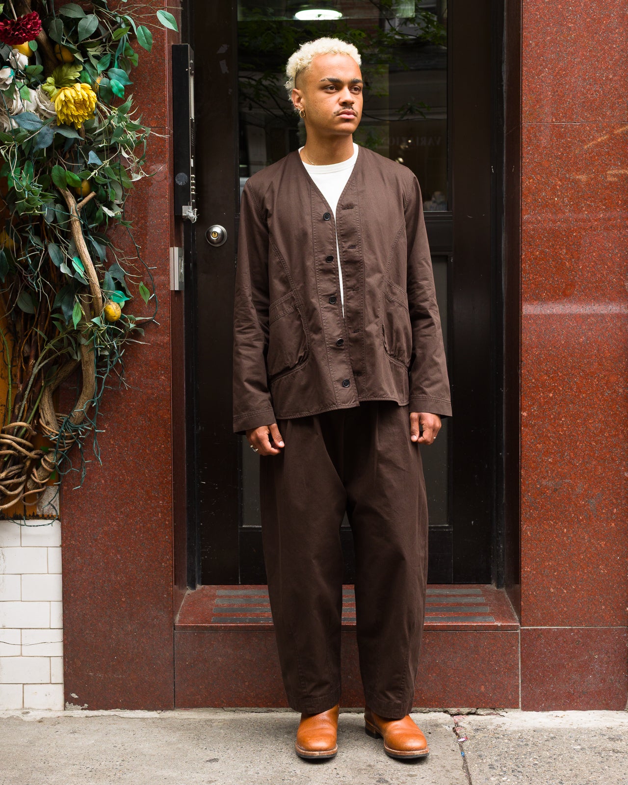 Hansen Bernard Loose Fit Jacket - Coffee Drill - Standard & Strange