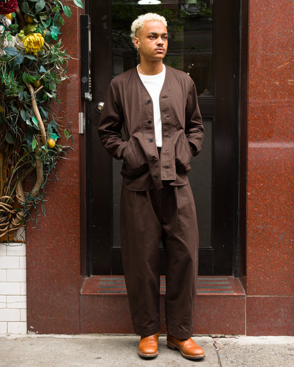 Hansen Bernard Loose Fit Jacket - Coffee Drill - Standard & Strange