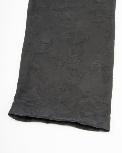 Hansen Bobby Wide Pleated Trousers - Black Flowers - Standard & Strange