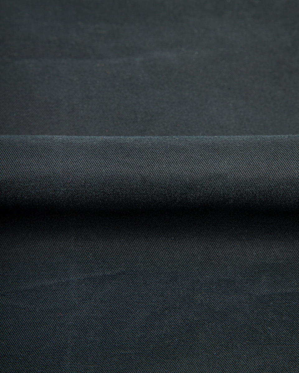 Hansen Bobby Wide Pleated Trousers - Black Gabardine - Standard & Strange