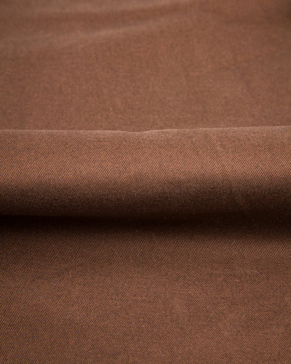 Hansen Bobby Wide Pleated Trousers - Chestnut Gabardine - Standard & Strange