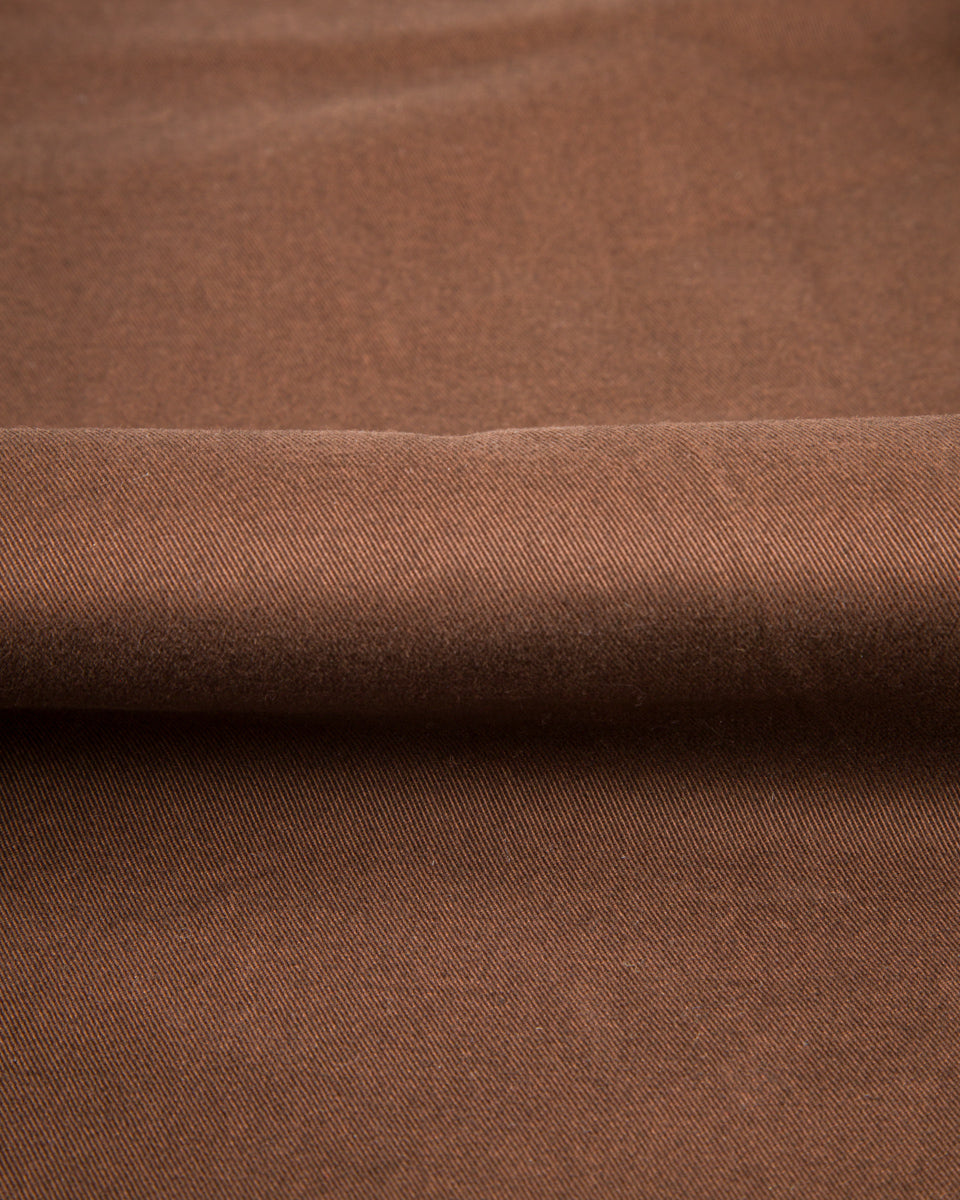 Hansen Bobby Wide Pleated Trousers - Chestnut Gabardine - Standard & Strange