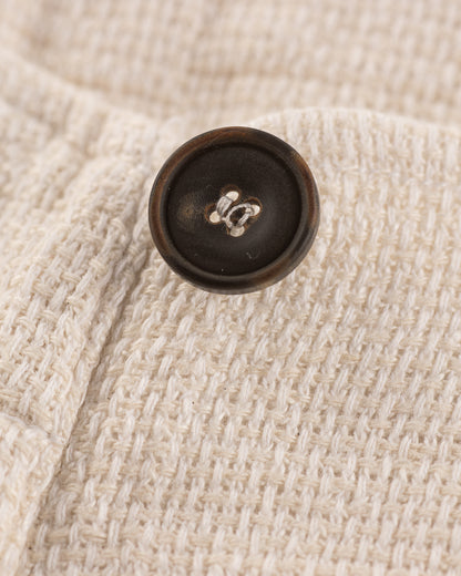 Hansen Bobby Wide Pleated Trousers - Off White Gauze - Standard & Strange