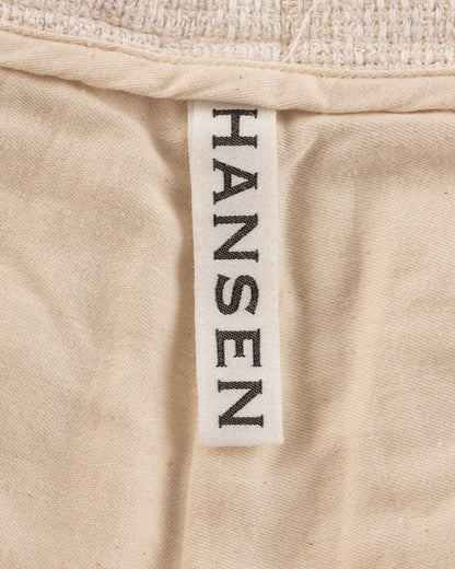 Hansen Bobby Wide Pleated Trousers - Off White Gauze - Standard & Strange