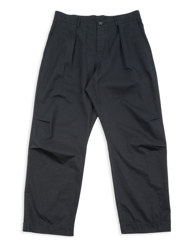 Hansen Karlo Wide Pleated Trouser - Black Drill - Standard & Strange