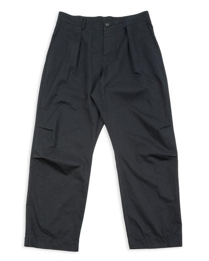 Hansen Karlo Wide Pleated Trouser - Black Drill - Standard & Strange