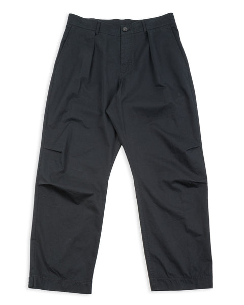 Hansen Karlo Wide Pleated Trouser - Black Drill – Standard & Strange