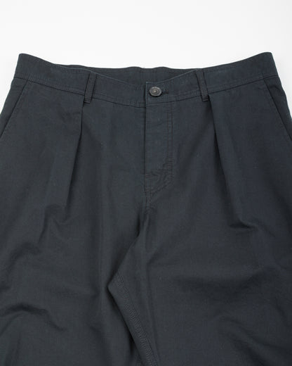 Hansen Karlo Wide Pleated Trouser - Black Drill - Standard & Strange