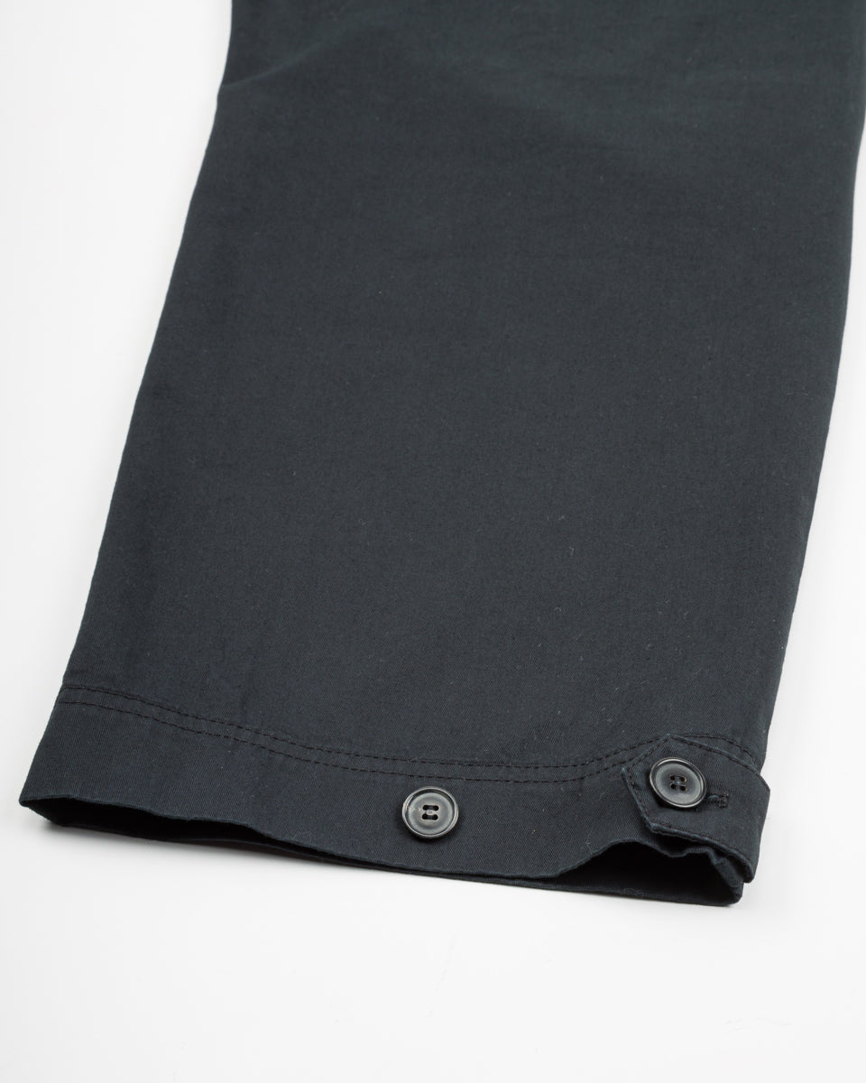 Hansen Karlo Wide Pleated Trouser - Black Drill - Standard & Strange