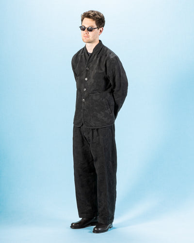 Hansen Refined Work Jacket - Black Flowers - Standard & Strange