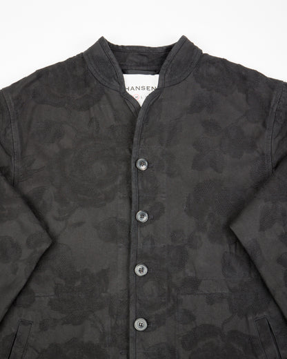 Hansen Refined Work Jacket - Black Flowers - Standard & Strange