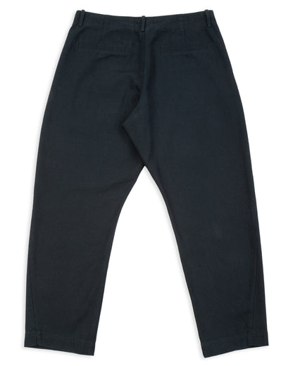 Hansen Trygve Wide Cut Cropped Trouser - Black Canvas - Standard & Strange