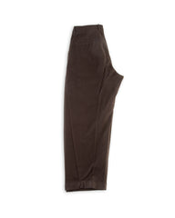 Hansen Bobby Wide Pleated Trousers - Black Moleskin - Standard & Strange