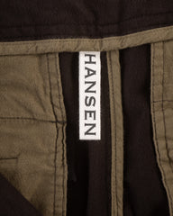 Hansen Bobby Wide Pleated Trousers - Black Moleskin - Standard & Strange