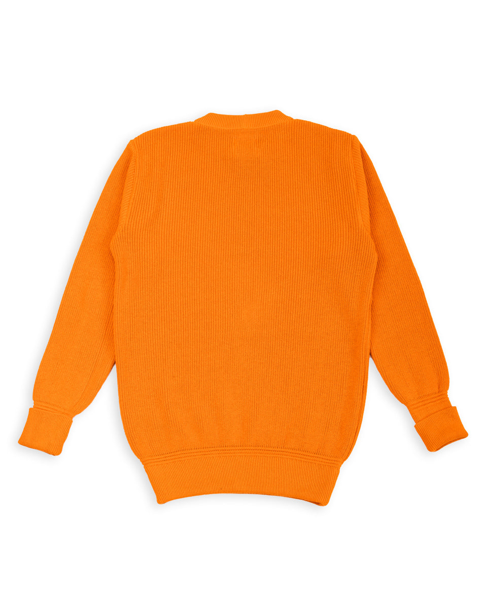 Rundhals Pullover Crew Neck Sweater - Rescue Orange – Standard