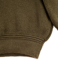 U Boat Roll Neck Sweater - Military Green