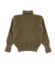 U Boat Roll Neck Sweater - Military Green