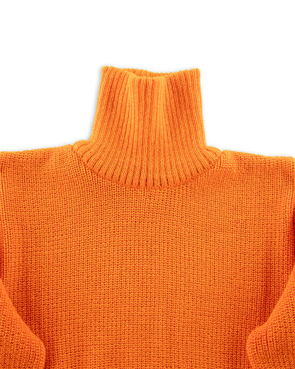 Heimat U Boat Roll Neck Sweater - Rescue Orange - Standard & Strange