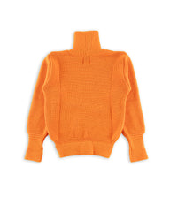 U Boat Roll Neck Sweater - Rescue Orange