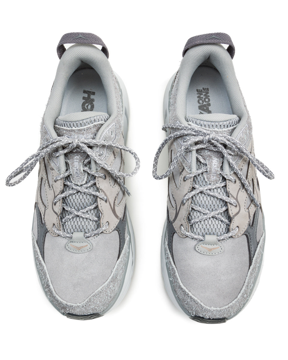 Hoka Clifton L Suede - Galactic Grey/Satellite Grey – Standard