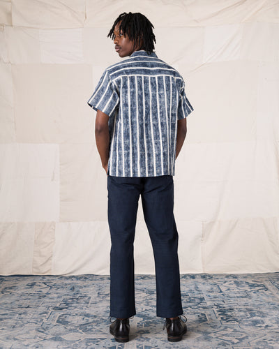 Indi + Ash Lake Camp Shirt Jac - Reversible Indigo Bold Stripe - Standard & Strange