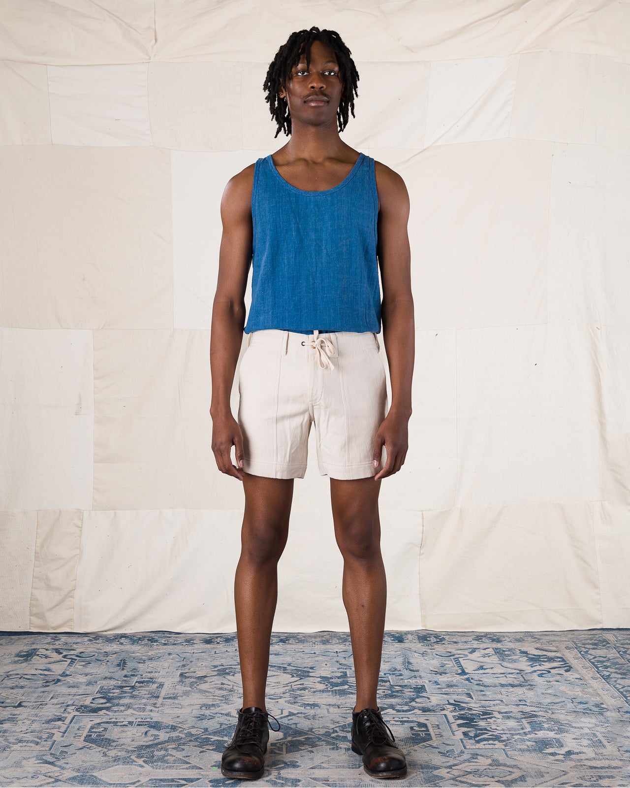 Indi + Ash Obelisk Short - Natural Handwoven Denim - Standard & Strange