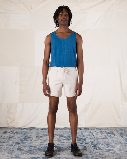 Indi + Ash Obelisk Short - Natural Handwoven Denim - Standard & Strange