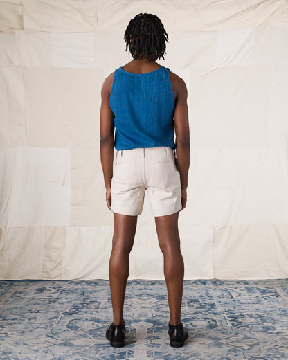 Indi + Ash Obelisk Short - Natural Handwoven Denim - Standard & Strange