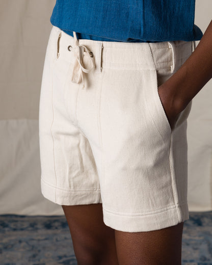 Indi + Ash Obelisk Short - Natural Handwoven Denim - Standard & Strange