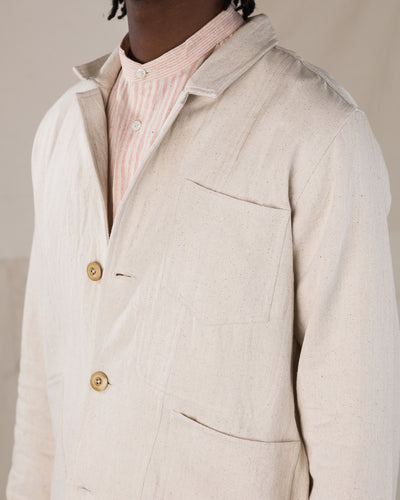 Indi + Ash Study Jacket - Natural Handwoven Denim - Standard & Strange