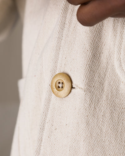 Indi + Ash Study Jacket - Natural Handwoven Denim - Standard & Strange