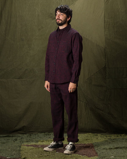 Indi + Ash Ames Workshirt - Handspun Madder/Iron Canvas - Standard & Strange