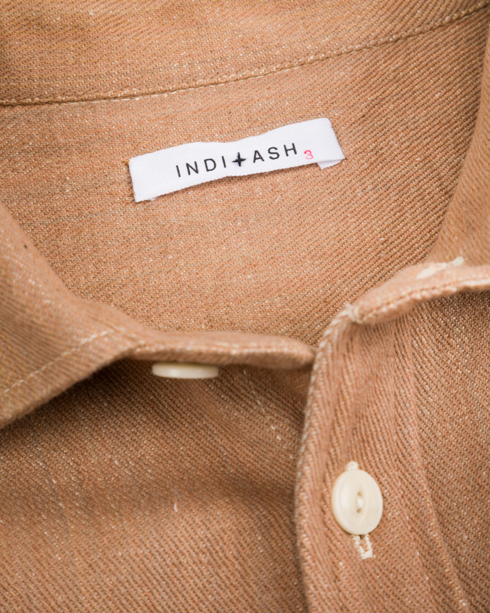 Indi + Ash Ames Workshirt - Handwoven Cutch Brown Denim - Standard & Strange